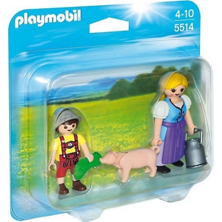 Playmobil Boerin en zoon