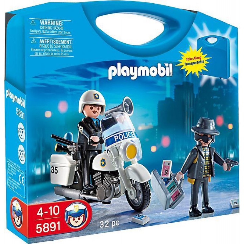 Briljant evenwicht stad Playmobil Meeneemkoffer Politie - 5891. Speelgoed van Zepper