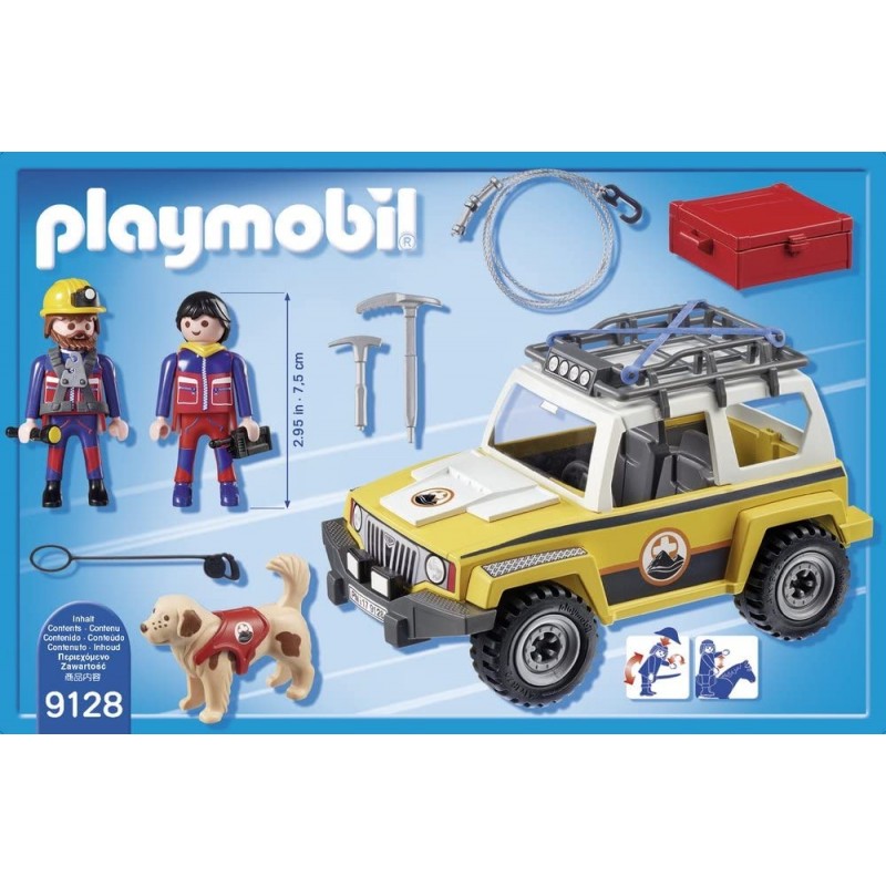 wol charme open haard PLAYMOBIL Reddingswerkers met terreinwagen - 9128. Zepper