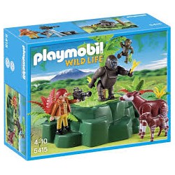 Playmobil Wildlife Gorilla's en Okapi's